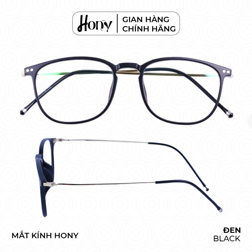 Mắt kính Unisex thời trang HONY - Gọng tròn bầu gọng tăm nhỏ cá tính
