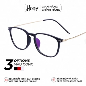 Mắt kính Unisex thời trang HONY - Gọng tròn bầu gọng tăm nhỏ cá tính