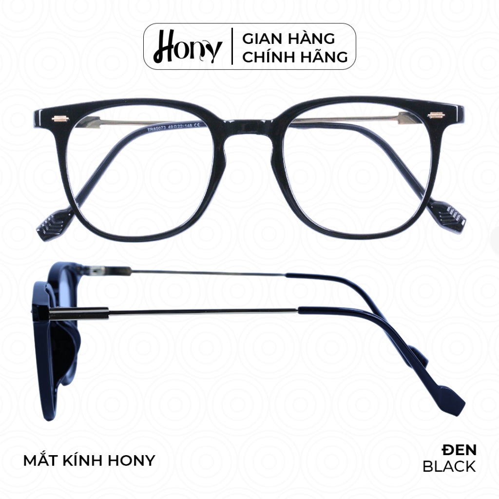 Mắt kính Unisex thời trang HONY - Gọng kính vuông thời trang