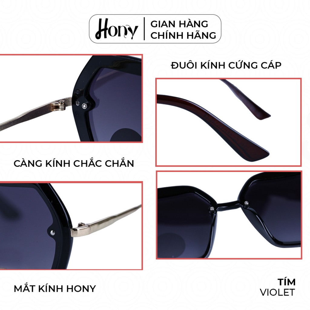 Kính râm Nữ thời trang HONY - Khung viền hợp kim cá tính