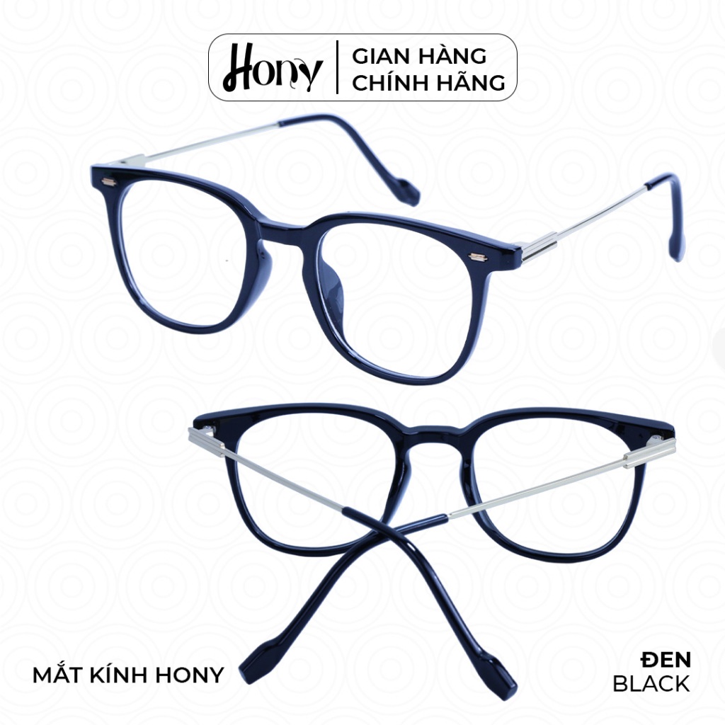 Mắt kính Unisex thời trang HONY - Gọng kính vuông thời trang