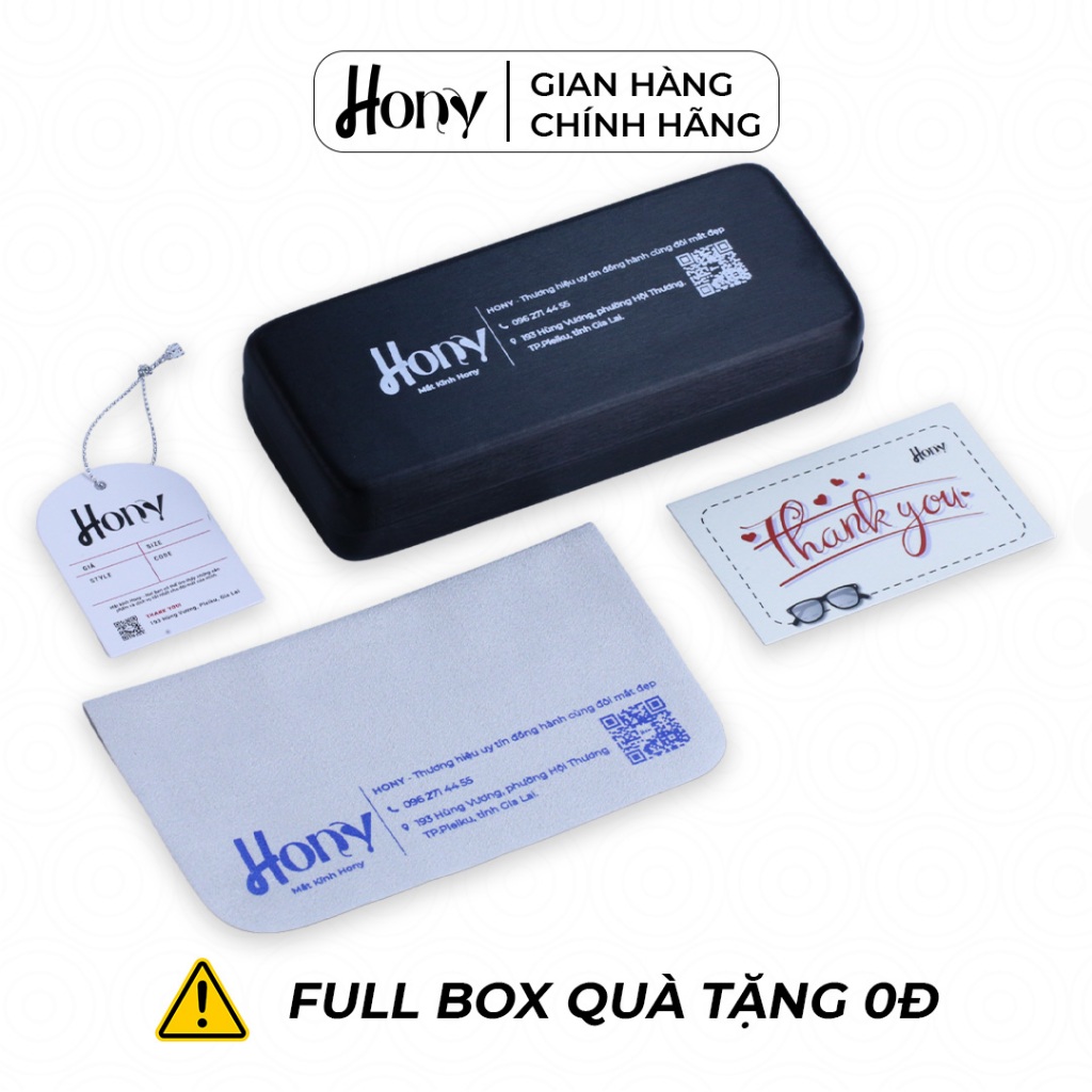 Kính râm Nữ thời trang HONY - Khung viền hợp kim cá tính