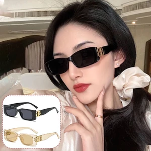 Kính râm mát gọng chữ nhật phong cách vintage thời trang sành điệu cho nam và nữ siêu hit hot đẹp giá rẻ ABICA 278