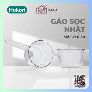 Gáo sọc Nhật Hokori 6138, Gáo nhựa trong suốt Hokori, Gáo múc nước trong suốt tiện dụng Việt Nhật cao cấp