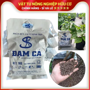 Phân Hữu Cơ ĐẠM CÁ Viên Nén Tan Chậm Kích Rễ, Ngừa Nấm, Tơi Xốp Đất, Giàu Dinh Dưỡng - Gói 1KG