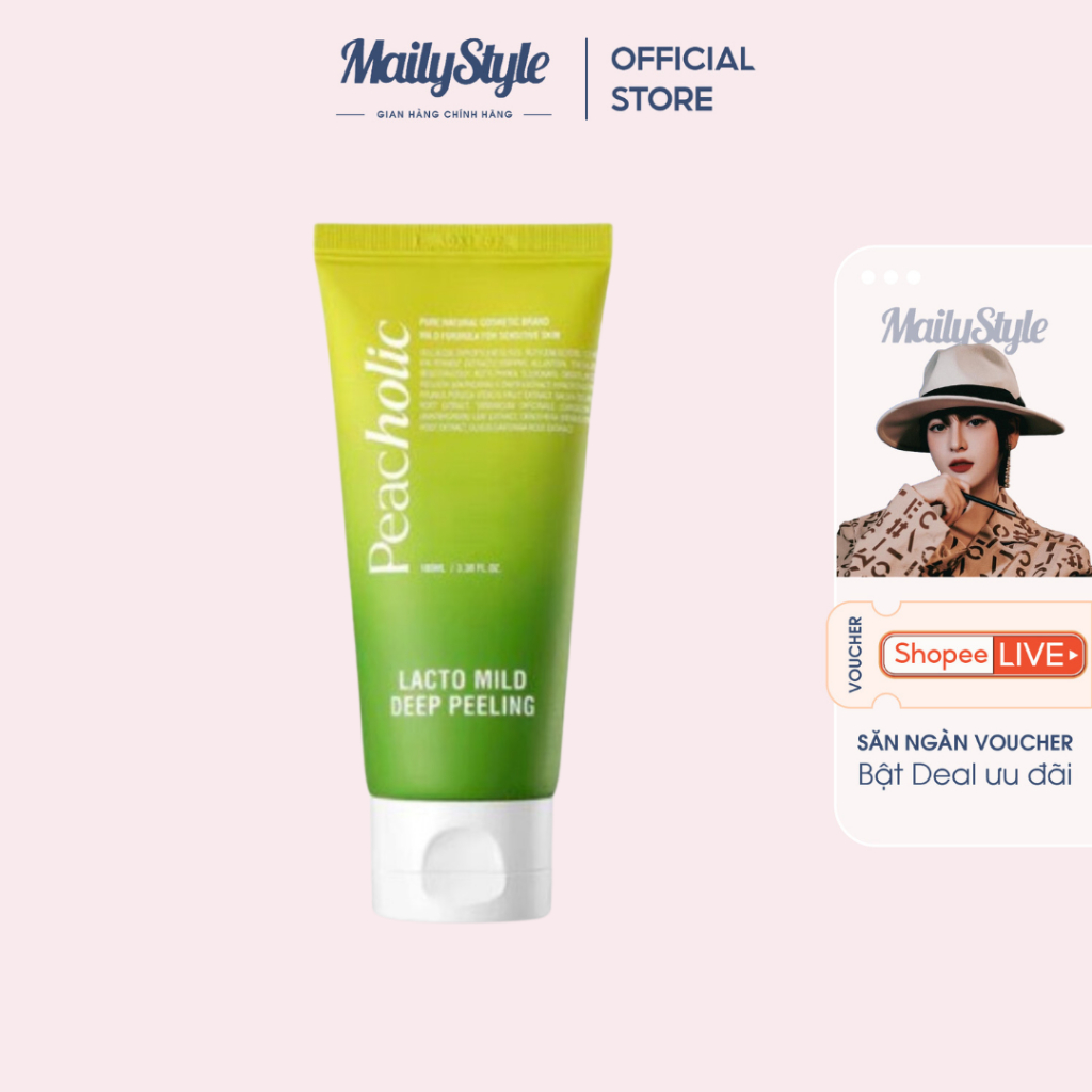 M40_Tẩy Da Chết Từ Lợi Khuẩn Lên Men Bí Đỏ Peacholic 100ml Dành cho da mặt