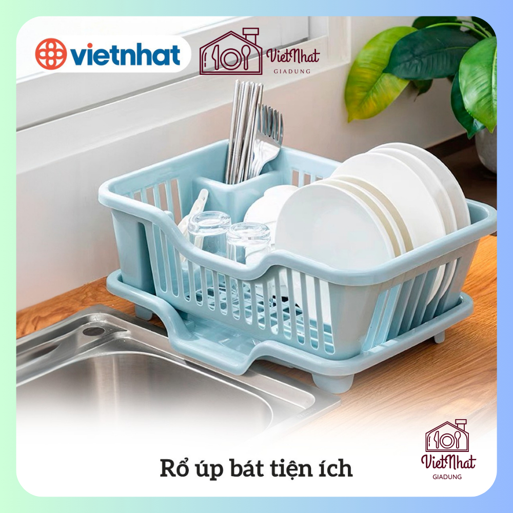 Rổ úp bát tiện ích 3535, Giá để chén bát tiện dụng đa năng Việt Nhật cao cấp