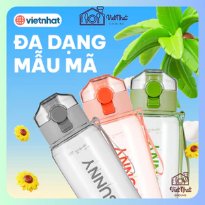 Bình nước Sunny 680ml Hokori 0085, Bình nước thể thao có lõi lọc trà cao cấp