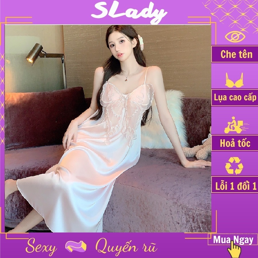 Váy ngủ sexy SLADY Hồ Điệp, Váy Ngủ gợi cảm dáng dài - HV222