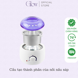 Combo Nồi Nấu Sáp ProWax 100 + 300gr Sáp Wax Lông Sữa Dừa Premier Cao Cấp GLOW WAXING CHE TÊN - 8582