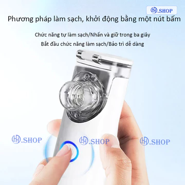 Máy Xông Mũi Họng, Máy Thở Khí Dung Đa Năng 2 trong 1 Cho Bé Và Người Lớn Máy Thở Khí Dung Cầm Tay Nhỏ Gọn
