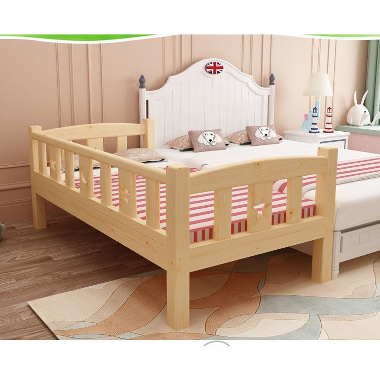 [GIƯỜNG + ĐỆM +GA] GIƯỜNG GỖ CHO BÉ KT:200x100x40cm -GIƯỜNG GỖ THÔNG CHO BÉ,KHÔNG SƠN AN TOÀN CHO BÉ