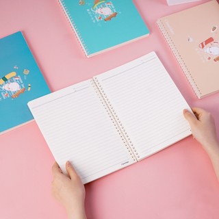 Sổ Lò Xo Mềm Kẻ Ngang A5/B5 CLASSMATE Sushi Rabit 200 Trang Thiết Kế Lò Xo Nhựa Mềm An Toàn 20-034A5/B5
