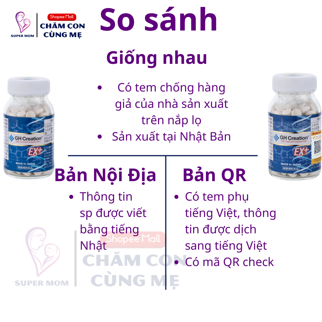 Ảnh Viên uống hỗ trợ tăng chiều cao GH Creation EX+ Nhật Bản 270 viên 1