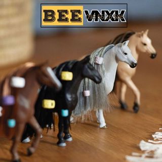 Mô hình Ngựa Schleich nhựa nguyên sinh cao cấp, cỡ lớn, bờm và đuôi lông tháo rời BEE VNXK