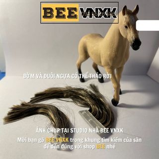Mô hình Ngựa Schleich nhựa nguyên sinh cao cấp, cỡ lớn, bờm và đuôi lông tháo rời BEE VNXK
