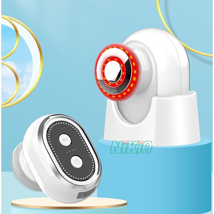 Máy rửa mặt 5 trong 1 Nikio NK-121 Kết hợp tẩy trang đẩy tinh chất, trẻ hóa da và massage nâng cơ