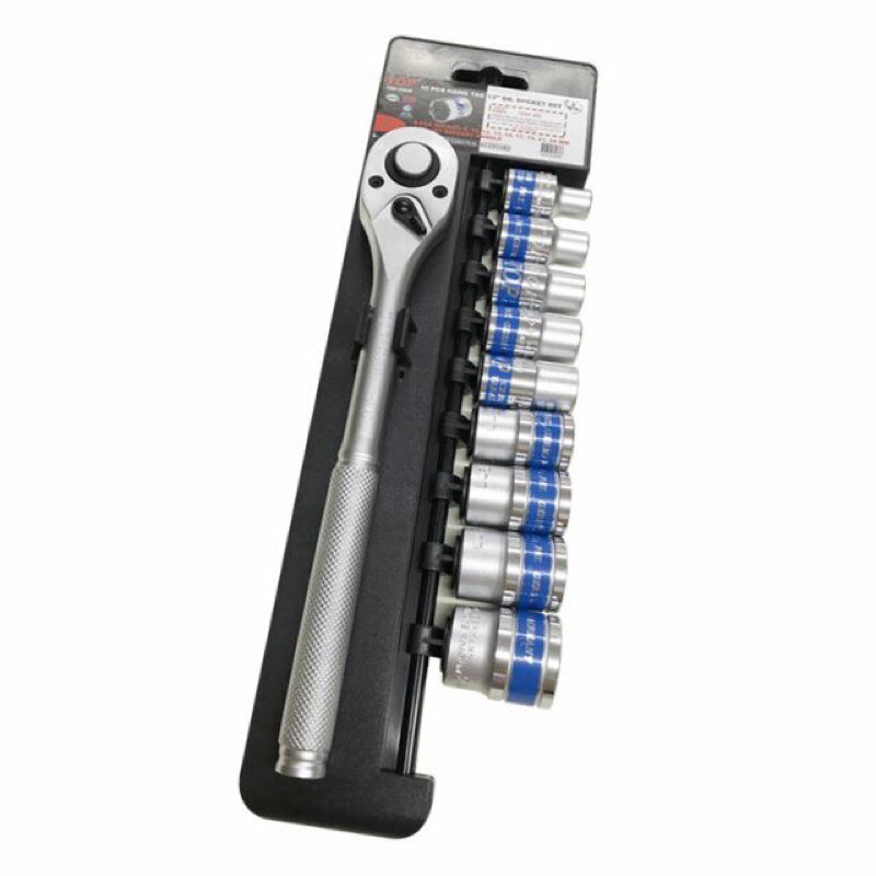 Bộ típ 10 món, Bộ đầu tuýt 10 chi tiết cần tự động 1/2  thương hiệu Top chính hãng