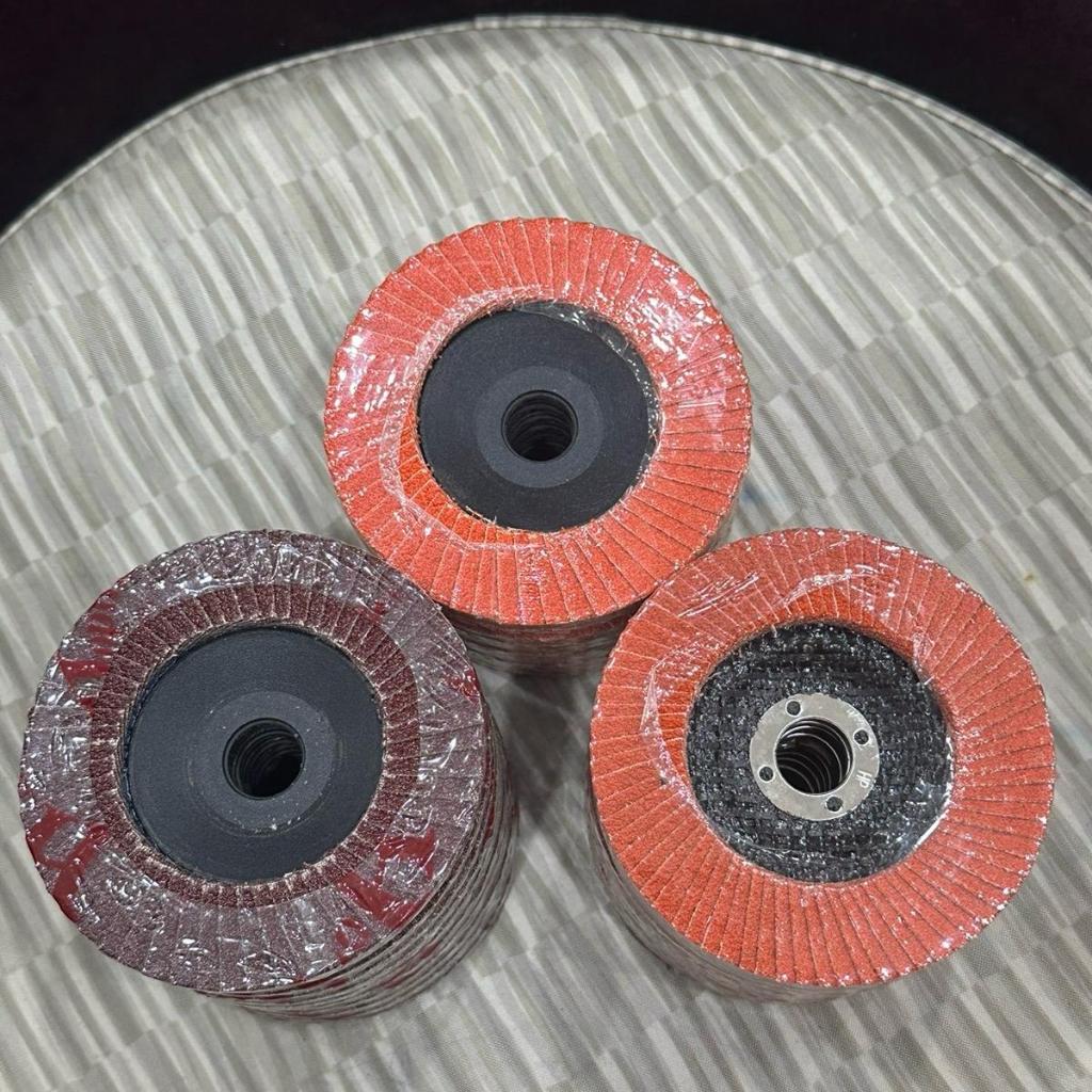 Đá nhám xếp | Nhám đánh bóng 4 inch Hophat kích thước 100 x 16mm độ hạt A40 / A60 / A80 dùng mài nhẵn, chà nhám