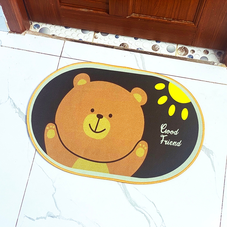Thảm Chân Vải OVAL - Ngẫu nhiên