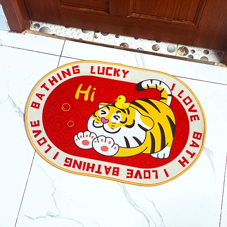 Thảm Chân Vải OVAL - Ngẫu nhiên