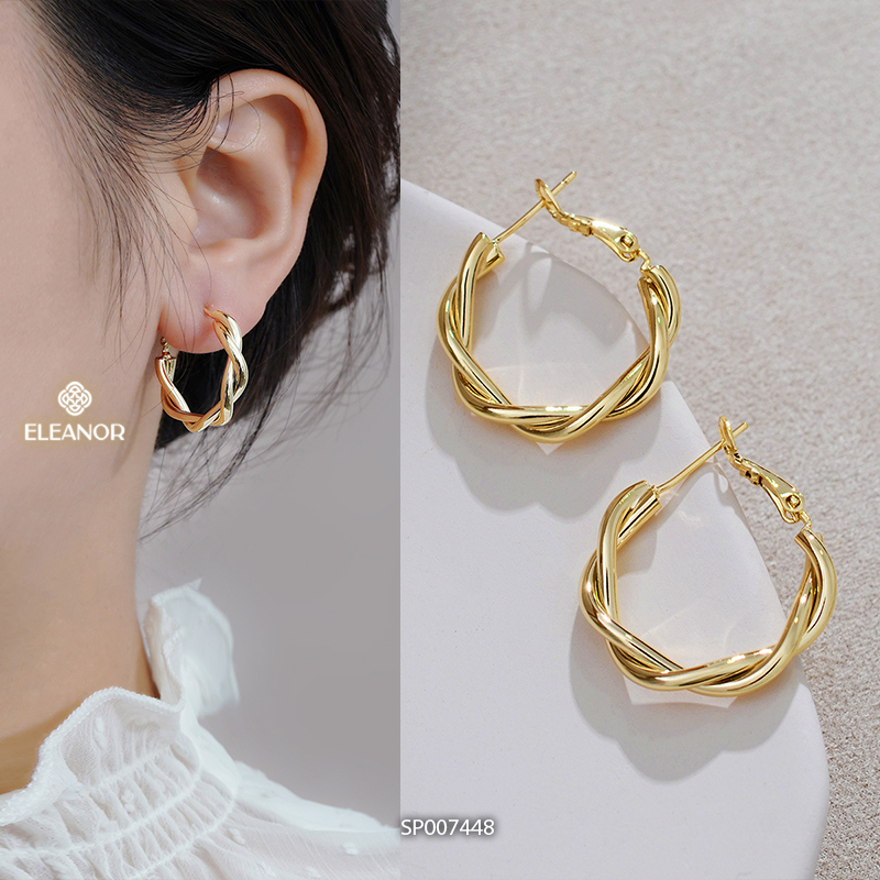 Ảnh Bông tai nữ chuôi bạc 925 Eleanor Accessories đa dạng kiểu dáng phụ kiện trang sức khuyên tai 3660 2