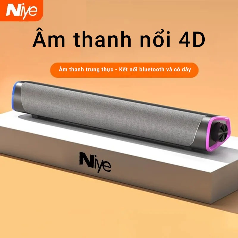 Loa bluetooth desktop Niye V8 - Âm thanh nổi 4D - 2 chế độ kết nối ...