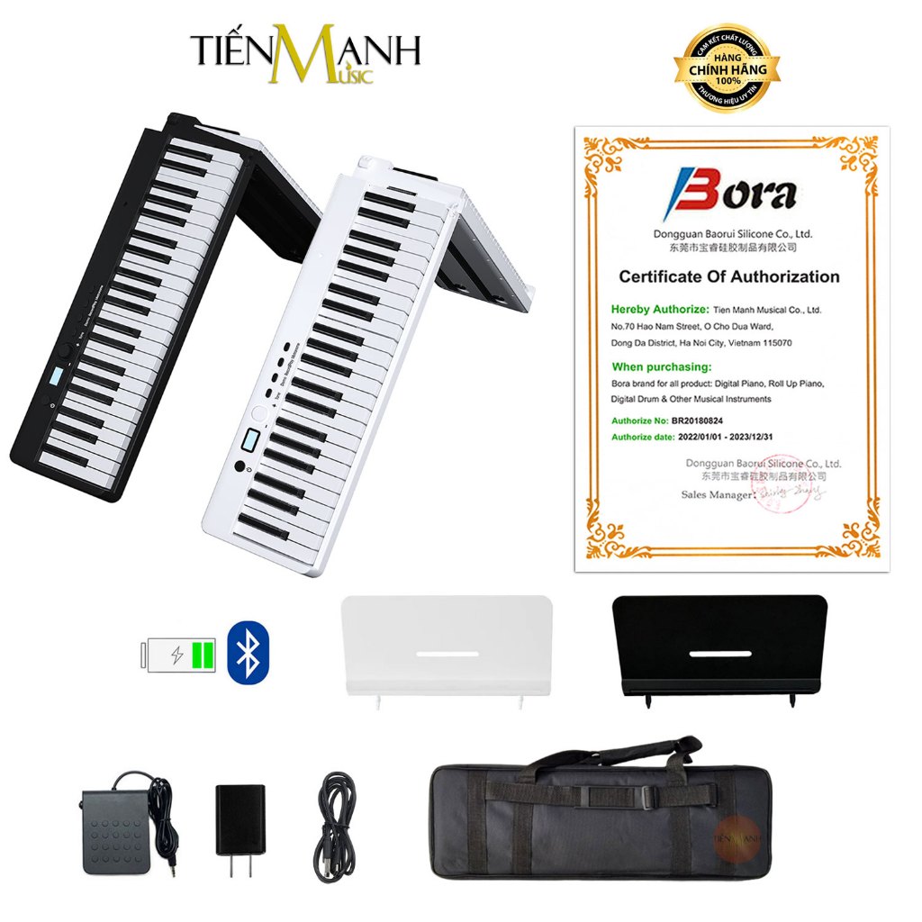 [Chính Hãng] Đàn Piano Điện Gấp Gọn Bora BX20 - 88 Phím Cảm Ứng Lực Có ...