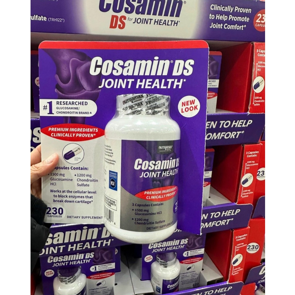 [bill costco date mới 09/2027] bổ khớp cosamin 230 viên glucosamin giảm thóai hóa xương khớp