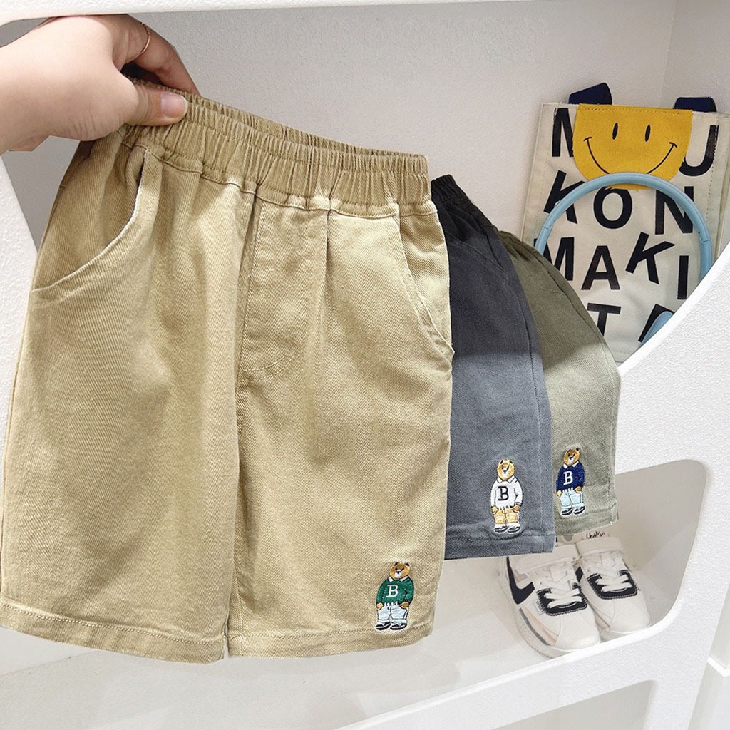 (NEW) Quần kaki - quần thô KACADY short bé trai hàng Quảng Châu Quần short kaki cho bé (14-35kg)