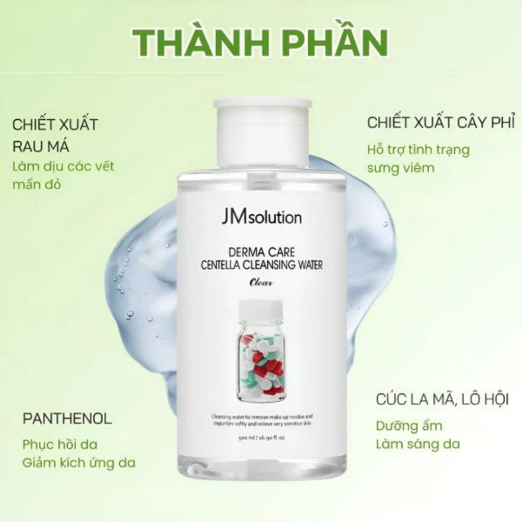 Ảnh Nước Tẩy Trang JMsolution, Nước Tẩy Trang Sạch Sâu Dịu Nhẹ Cấp Ẩm JMsolution 500ml / 850ml 4