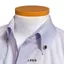 Phụ kiện cài cổ áo sơmi Button Down đá đen viền bạc 8960