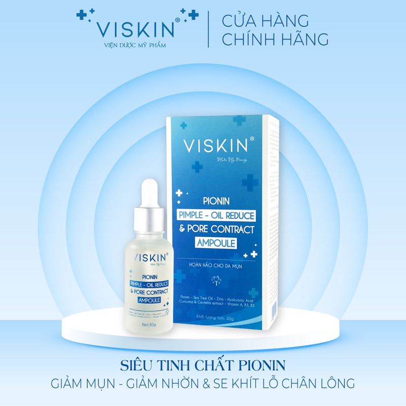 Ảnh Siêu tinh chất Pionin VISKIN giảm mụn, giảm nhờn và se khít lỗ chân lông - 30g [CHÍNH HÃNG] 2