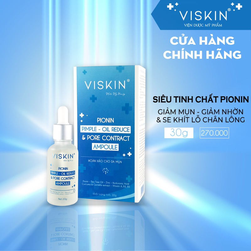 Ảnh Siêu tinh chất Pionin VISKIN giảm mụn, giảm nhờn và se khít lỗ chân lông - 30g [CHÍNH HÃNG] 1