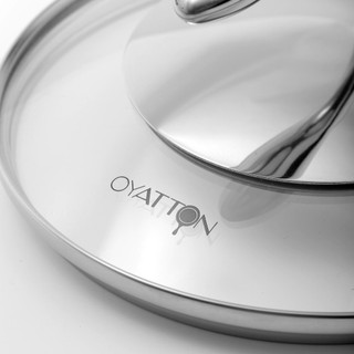 Nồi canh Oyatton [557] inox 3 lớp dày đẹp quả táo 20/24/26cm nấu canh, kho hầm chuẩn vị O557