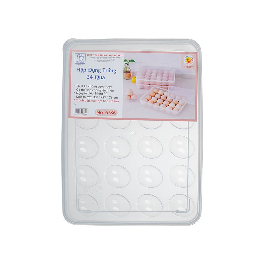 Hộp Đựng Trứng, Hộp Để Thực Phẩm Trong Tủ Lạnh Có Nắp Đậy Tiện Lợi 6786