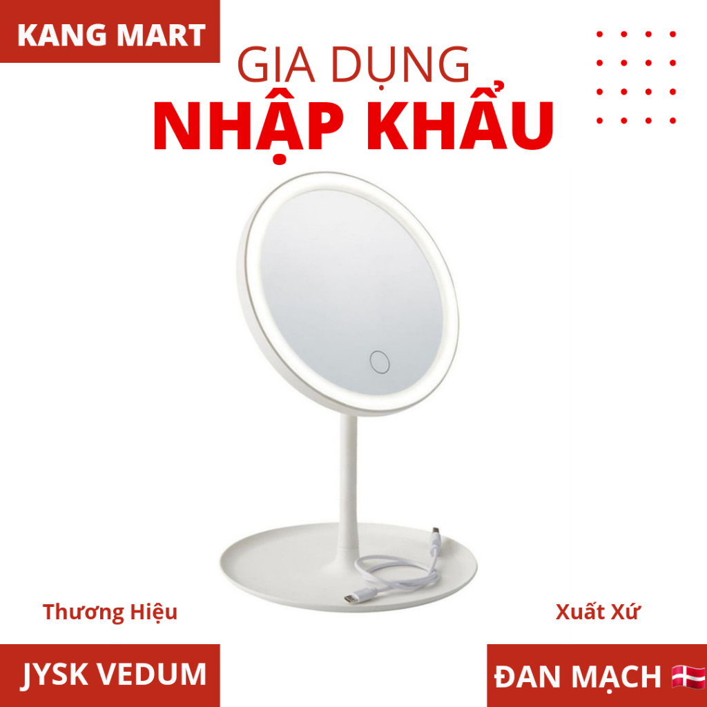 Gương điện trang điểm viền đèn LED hãng JYSK VEDUM ( Đan mạch