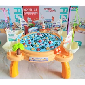 Câu cá nam châm, móc câu có âm thanh cho bé, trò chơi câu cá điện cho bé từ 3 4 5 tuổi