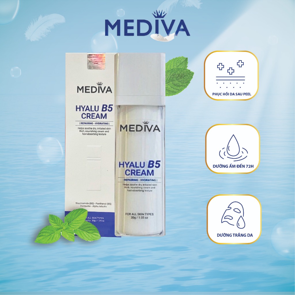 kem dưỡng ẩm B5 Hyalu Cream Mediva