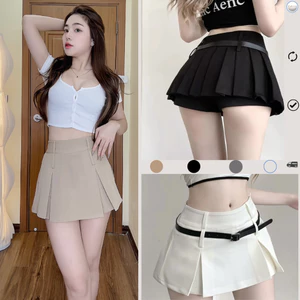 Chân váy Y2K [ Hàng QC ] xếp ly 1 mặt mặc được 2 phong cách