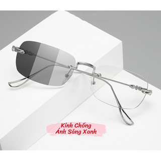 Kính đổi màu Bự Store không gọng thời trang chống ánh sáng xanh tổng tài Chống tia UV400 -1038