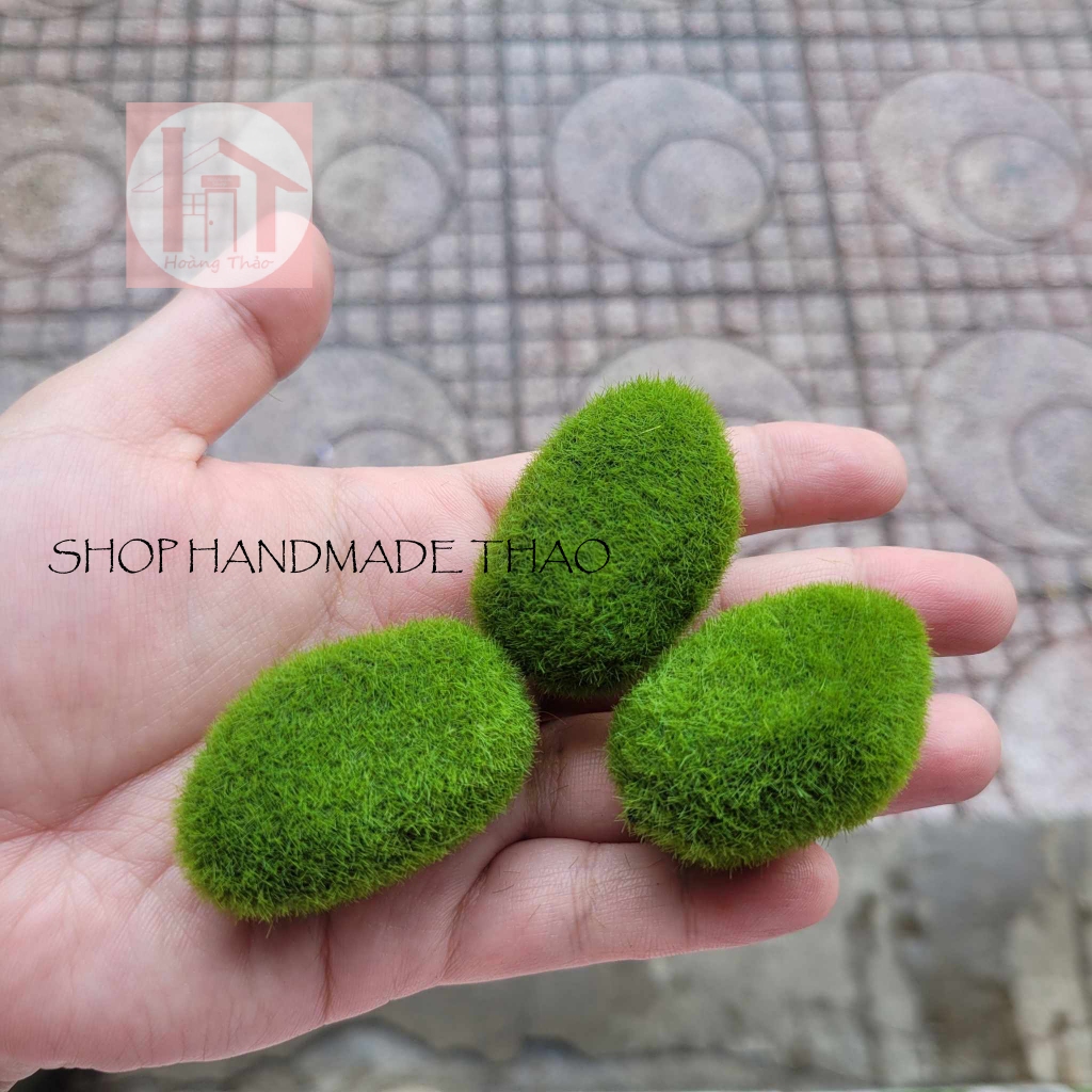 Sỏi giả phủ rêu trang trí mô hình, tiểu cảnh | Shopee Việt Nam