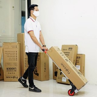 Xe kéo gấp gọn mini FujiHome HT-280 tải tọng 85kg, Hàng nhập khẩu chính hãng - Độ bền cao