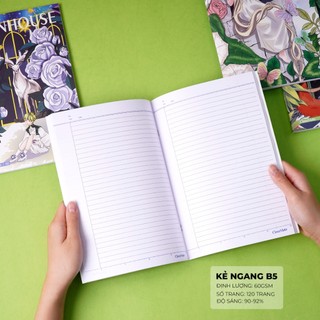 Vở Kẻ Ngang Classmate Vở 80/120 Trang, Tập Vở B5 Thiết Kế Green House Bìa Chống Nước Sổ Ghi Chép, Viết Bài Cho Học Sinh