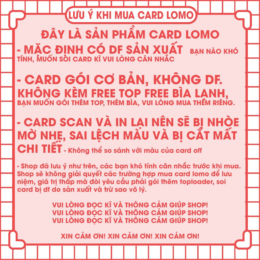 [CARD LOMO  MUA 3 TẶNG 1] R bông, R xoài, R đàn, Rosé ôm má, R cận, R nằm; R hank R nắng, R deco, R lệ, R bloom