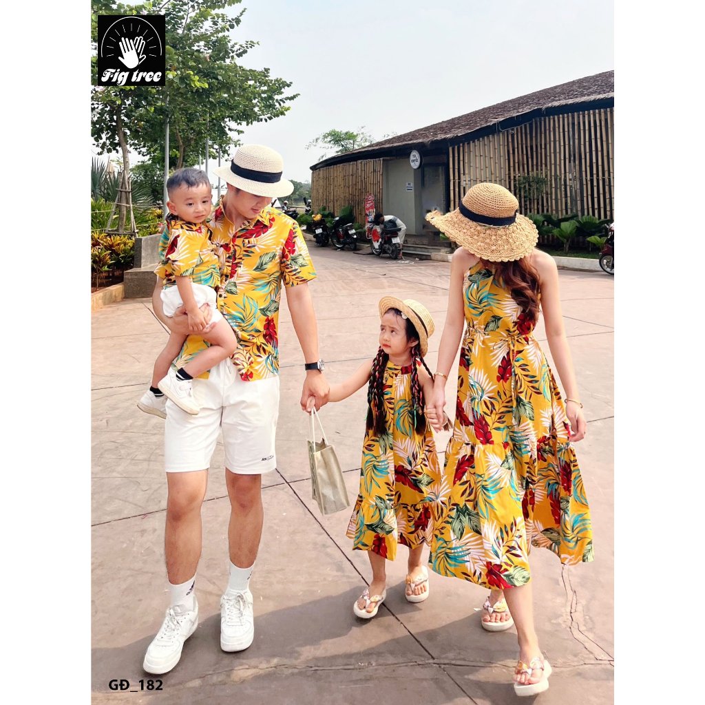 Đồ Gia Đình FIG TREE Họa Tiết Lá Vàng Du Lịch ( hàng thiết kế, chất đẹp, nhiều size MS 182)