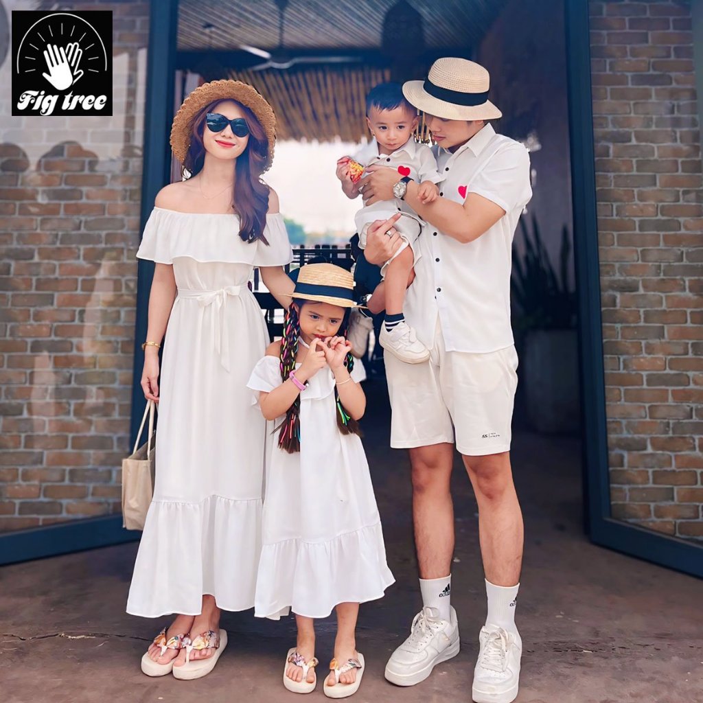 Đồ Gia Đình Fig Tree Màu Trắng Đũi Tinh Khôi Cho Bữa Tiệc Cực Sang Chảnh, Đi Du Lịch Cực Trendy