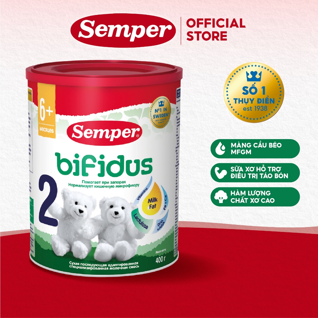 Sữa bột công thức Semper Bifidus số 2 400g | Shopee Việt Nam
