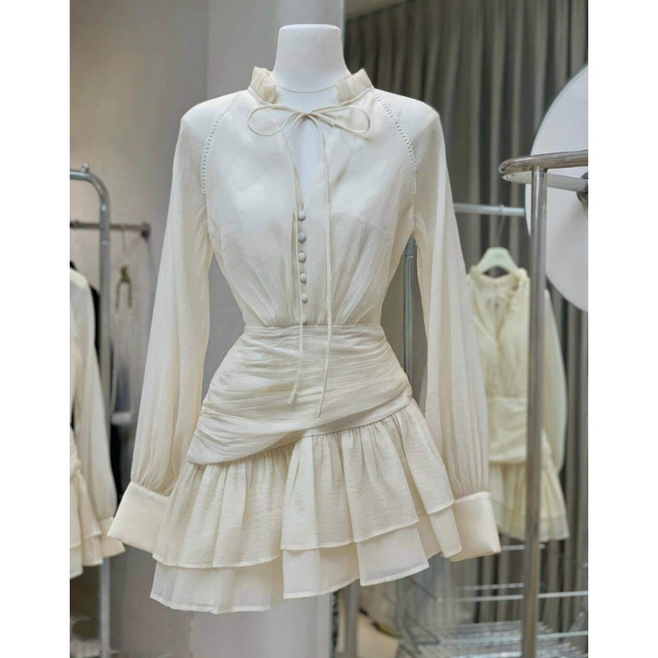 Đầm cúp ngực dáng xòe đính kết Tiana Dress