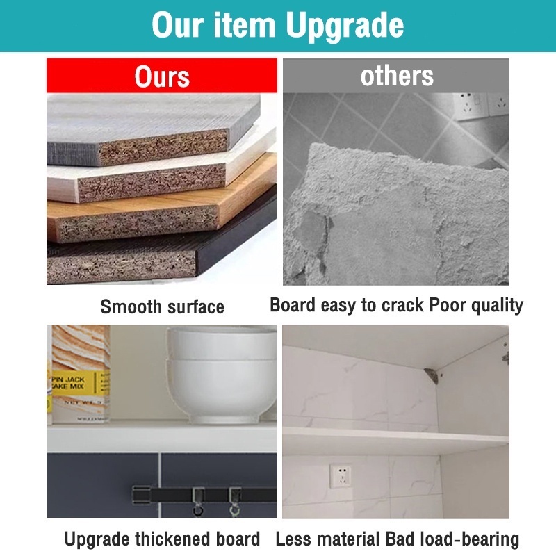 Tủ bếp treo tường gỗ nhập khẩu công cao cấp dễ dàng lắp ráp tủ bếp treo tường mini đa năng D120xR30xC80cm